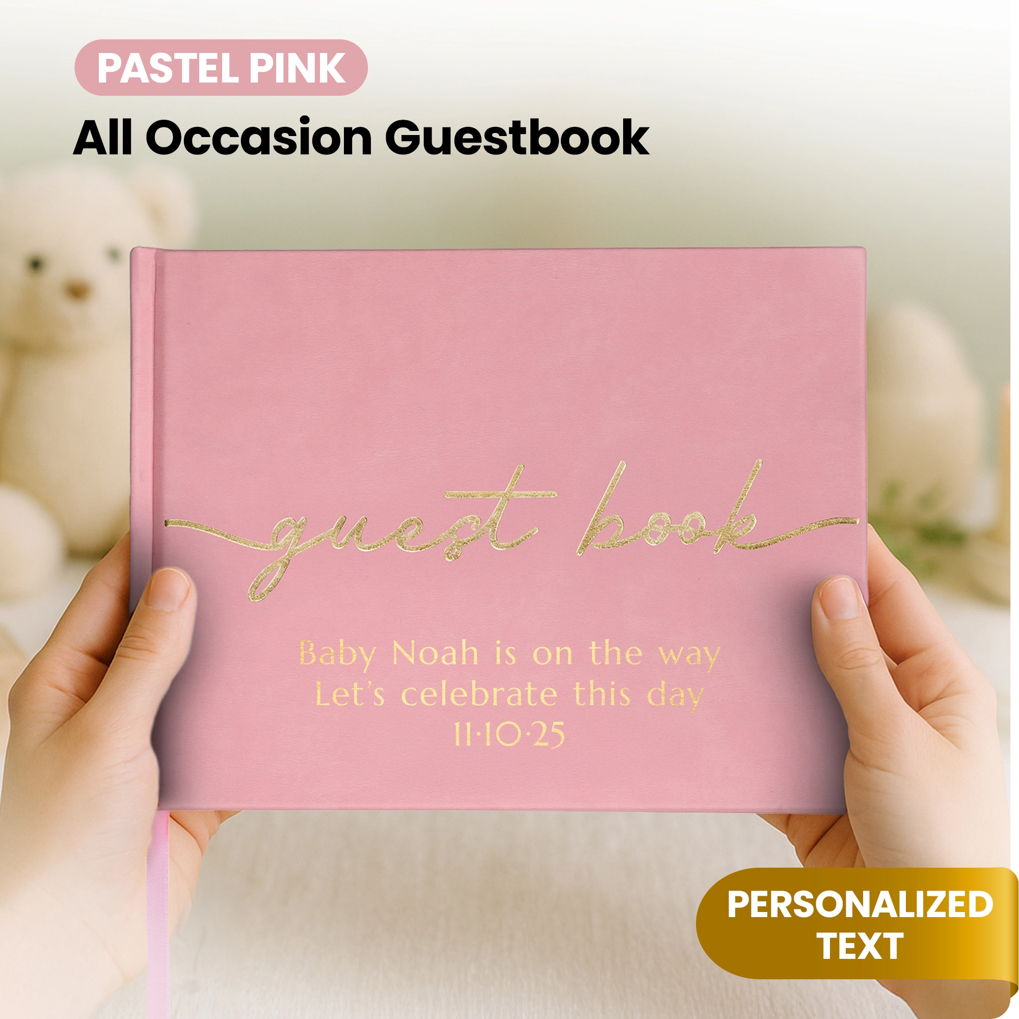 All Occasion Guestbook - Pastel Pink